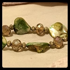 Green Crystal-Like Bracelet
